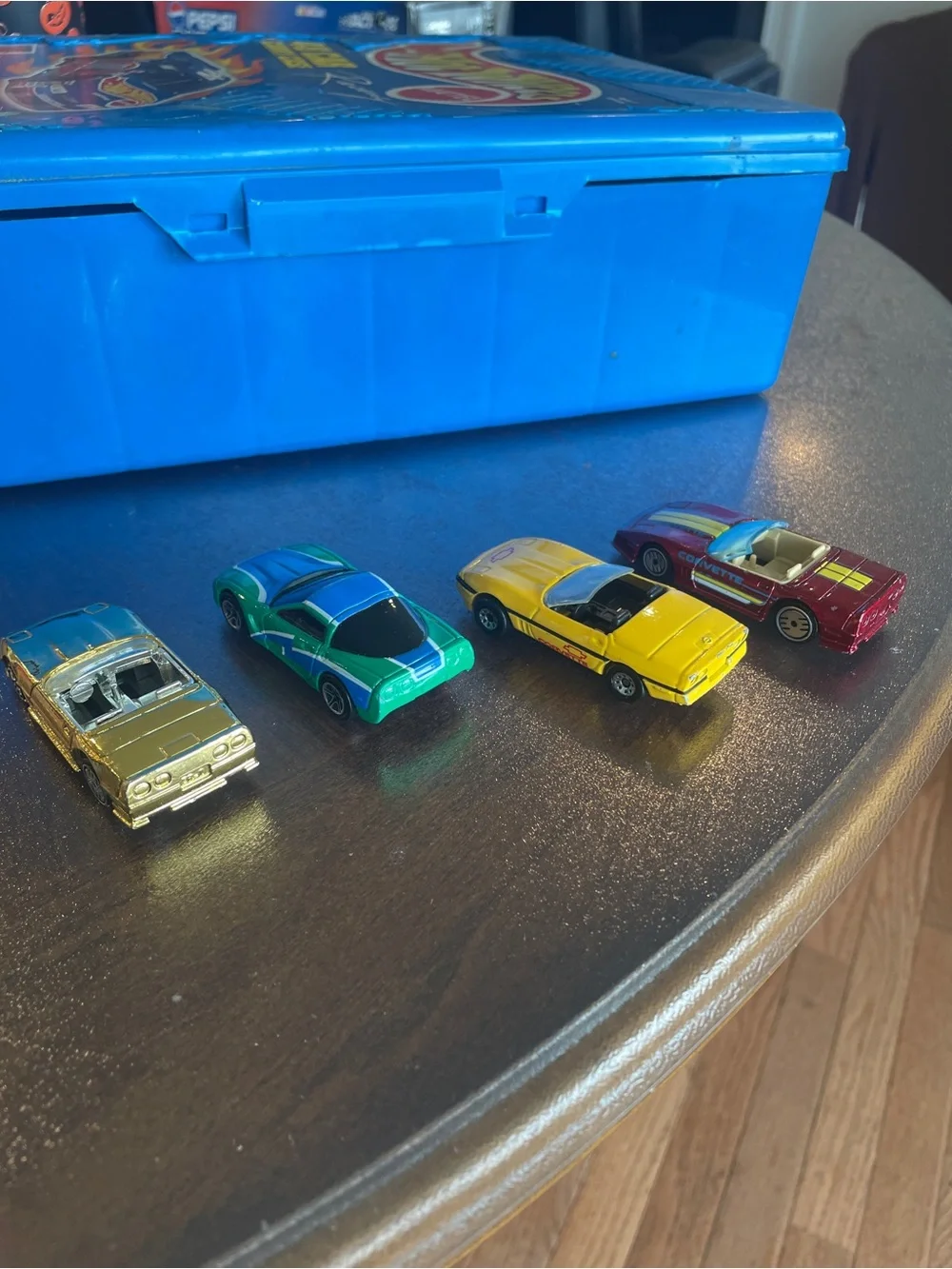 Set of four 1980,s/ 1990,s Corvettes matchbox-hot wheels
